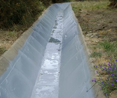 Concrete based irrigation channels