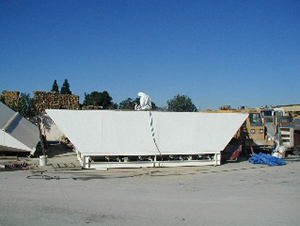 Aggregate Hopper Protectively Coated with Rhino Linings TUFF STUFF